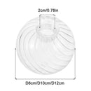 Axyaa Clear Glass Globe Lamp Shade Replacement for Pendant Light
