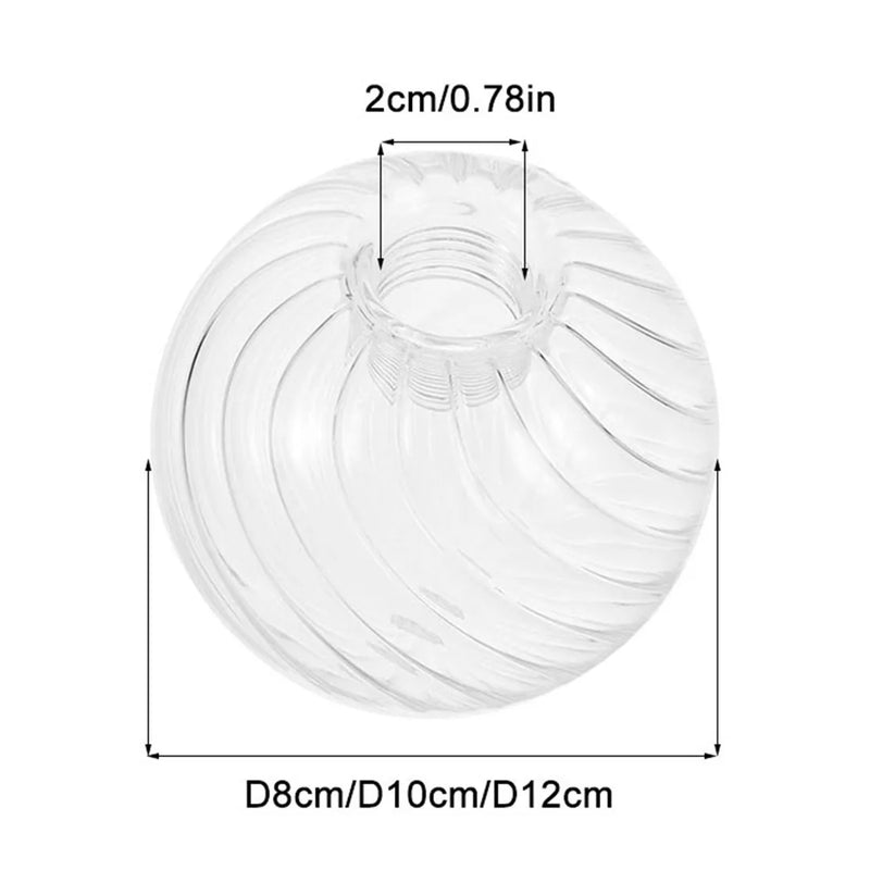 Axyaa Clear Glass Globe Lamp Shade Replacement for Pendant Light
