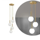 Axyaa Nordic Glass Pendant Lamp: Modern Bean Hanging Light for Home, Bar, Bedroom