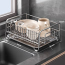 Stainless Steel Drainer Rack for Kitchen Organization - Axyaa Dish Drying Shelf