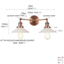 Axyaa Vintage Loft Art Glass Wall Lamp for Study Coffee Bar Stairway