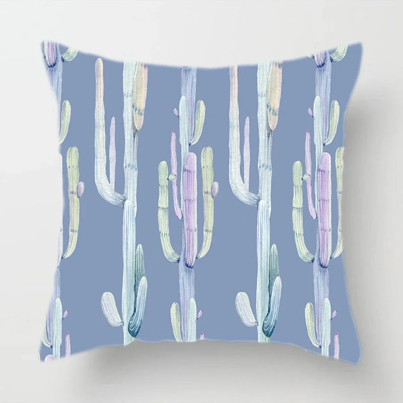 Axyaa Watercolor Cactus Flower Pillow Case 45x45cm