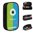 Axyaa Monster Mike & Sullivan Double Layer Pencil Case - Large Capacity Kids School Supplies and Birthday Gift