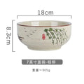 Axyaa 7-inch Ceramic Ramen Noodle Bowl for Home and Restaurant