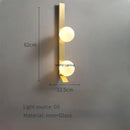 Axyaa Nordic Minimalist Iron Wall Lamp LED for Bedside Study Lighting
