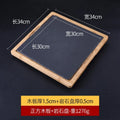 Axyaa Cheese Slate Flat Plate Stone Arrangement Western Dish for Japanese and Korean Cuisine