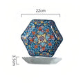 Axyaa Bohemian Hexagonal Ceramic Plate Set - Creative Under-glaze High-end Fish Platter
