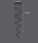 Axyaa Modern Chandeliers - Stylish Indoor Lighting Fixtures for Living Room & Stairway