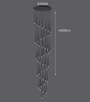 Axyaa Modern Stairway & Living Room Chandeliers | Indoor Lighting Fixtures