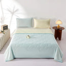 Axyaa Macaron Double Color Summer Quilt with Wavy Pattern