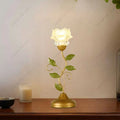 Axyaa Rose Flower Lamp: Tricolored Desk Light, Pastoral Style Lighting Fixture