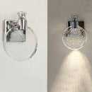 Axyaa Crystal Bedside Lamp, Luxury Mirror Front Wall Light for Bedroom and Bathroom