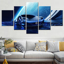 Axyaa Famous Cars & Outer Space Canvas Wall Art Poster Set