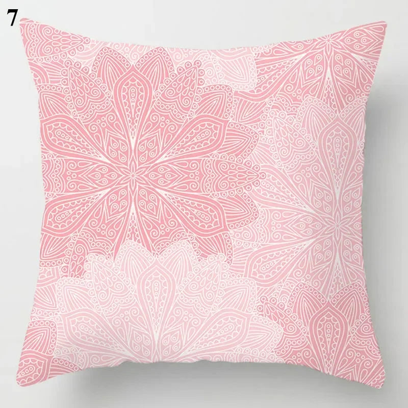 Axyaa Cloud Moon Star Pattern Pillowcase White Grey Letters Printed Home Decor