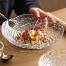 Axyaa Water Ripple Glass Salad Bowl - Specialty Tableware for Molecular Cuisine