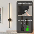 Axyaa LED Wall Lamps: Remote Control, USB Rechargeable, Brightness Dimming, Wireless Touch Switch