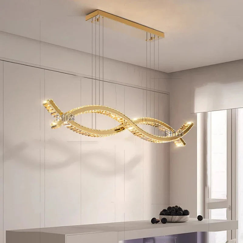 Axyaa Ring LED Pendant Chandeliers for Modern Living and Dining Rooms