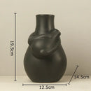 Axyaa Ceramic Floral Vase for Elegant Room Decor and Flower Arrangement