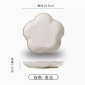 Axyaa Petal Dim Sum Dish - Luxury Small Cake Plate for Afternoon Tea