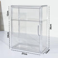 Clear Acrylic Doll Storage Display Case Organizer by Axyaa