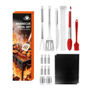 Axyaa 21-Piece BBQ Tool Set, Stainless Steel, Outdoor Grill Bag