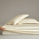 Axyaa Cotton Solid Color Single Fitted Sheet, Soft & Skin-Friendly