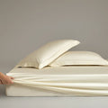 Axyaa High Silk Cotton Single Fitted Sheet Solid Color Skin-Friendly Soft Delicate