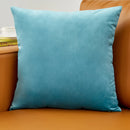 Axyaa Velvet Pillowcase Nordic Style for Living Room Sofa, Sky Blue Soft Cushion Cover
