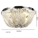 Luxury Tassel Chandelier for Hotel Villa Stairs by Axyaa