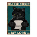 Axyaa Funny Butt Napkins Poster for Home Hotel Cafe Decor
