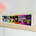 Axyaa Rainbow Wood Frame Holder Family Table Decor 3" 5" Kid Photo Storage