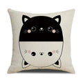 Axyaa Cat Print Cushion Cover for Stylish Home Decor and Comfort