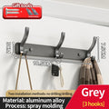 Axyaa Wall-Mounted One Row Hangers for Towels, Clothes, Hats, and More