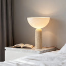 Axyaa Yellow Travertine Marble Table Lamp for Elegant Home Lighting