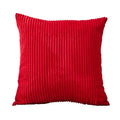 Axyaa Soft Corduroy Cushion Cover in Corn Striped Design for Cozy Living Room Decor.