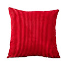 Axyaa Soft Corduroy Cushion Cover in Corn Striped Design for Cozy Living Room Decor.