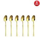 Axyaa Small Waist Gold Cutlery Set - Knife, Fork, Spoon Collection
