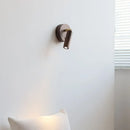 Axyaa Modern Nordic LED Wall Lamps Wood Button Switch Mirror Light