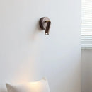 Axyaa Nordic LED Wall Lamp: Modern Minimialist Design, Wood Button Switch, Ideal for Bedroom & Bathroom