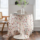 Axya Embroidered Flowers Tablecloth - Multicolour Cake Photography Background