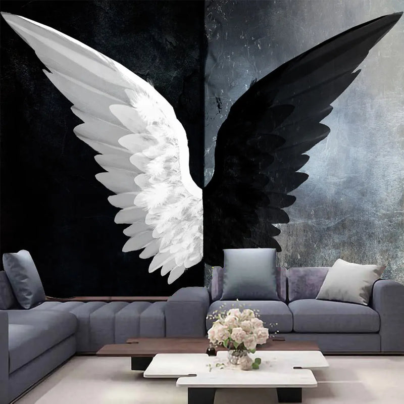 Axyaa Angel Wings Tapestry: Hippie Feather Psychedelic Wall Hanging Home Decor