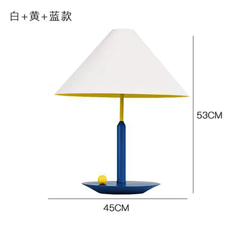 Axyaa Nordic LED Bucket Shape Table Lamp for Modern Bedroom Reading