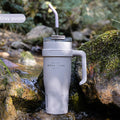 Axyaa Light Luxury Handle Cup: Insulated Straw Cup for Office, Travel, and Car