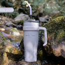 Axyaa Light Luxury Handle Cup: Insulated Straw Cup for Office, Travel, and Car