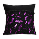 Axyaa Gilded Bat Halloween Cushion Cover for Festive Home Décor