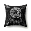 Axyaa Boho Indian Feather Dreamcatcher Pillow Cushion Cover for Home Decor