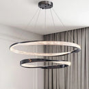 Axyaa Modern Circular Pendant Lamp for Living, Dining, Bedroom - Italian Light Luxury