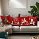 Axyaa Christmas 3D Pattern Pillow Cover for Sofa, Bedroom, Car