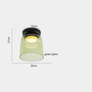 Axyaa Amber Glass LED Pendant Lights: Modern Nordic Hanging Lamp for Home Decor
