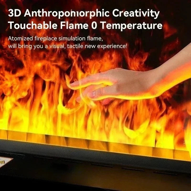 Axyaa 3D Ambience Fireplace Electric LED Humidifier for Indoor Living Room Decor